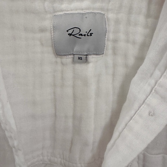 Rails Ellis Button-Down Shirt | White | Women’s XS - Picture 5 of 8
